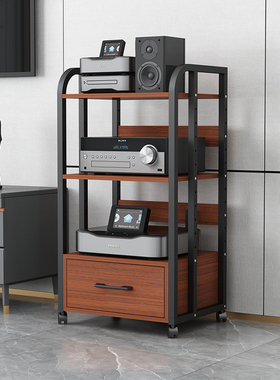 带抽屉功放机架胆机支架音响架HiFi音箱机柜CD机柜子调音台点歌机
