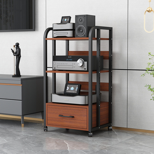 带抽屉功放机架胆机支架音响架HiFi音箱机柜CD机柜子调音台点歌机