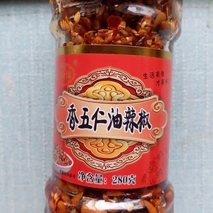 德政缘 香五仁油辣椒(原名满口香油辣酱)香脆下饭 瓜子仁酥脆爽口