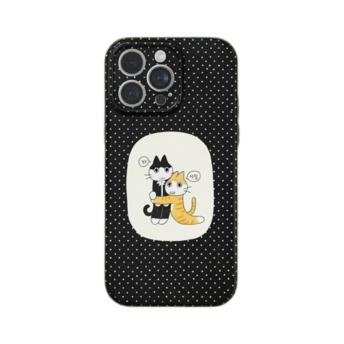 韩拥抱猫适用iPhone14Pro/17手机壳11/6/xr苹果14/15Promax软情侣8p手机壳简约