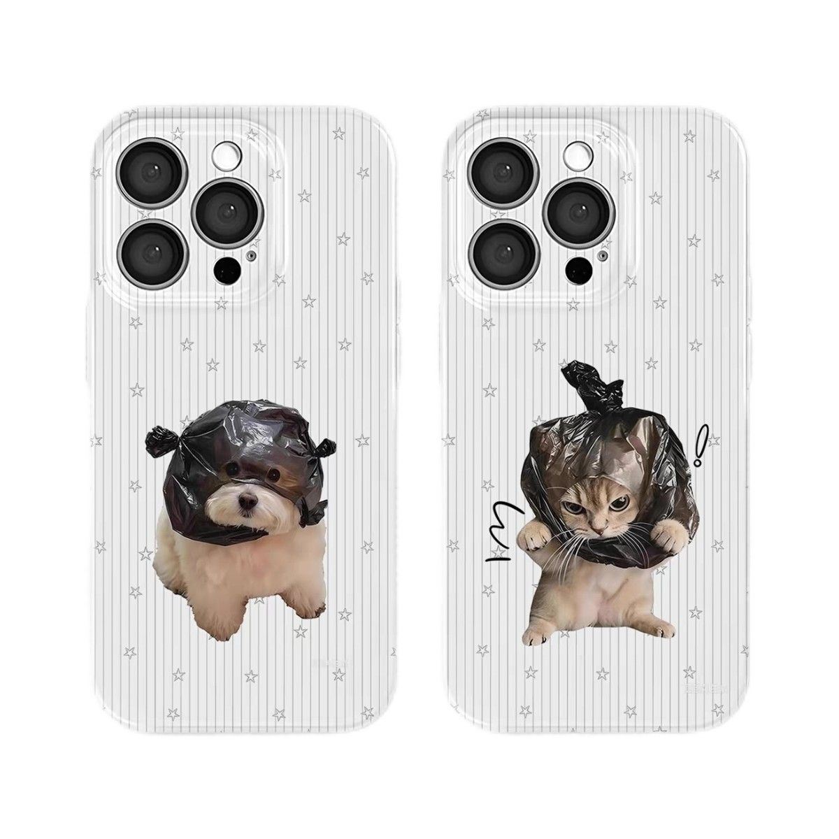 黑袋猫适用iPhone14Pro/17手机壳11/6/xr苹果14/15Promax软情侣8p手机壳简约
