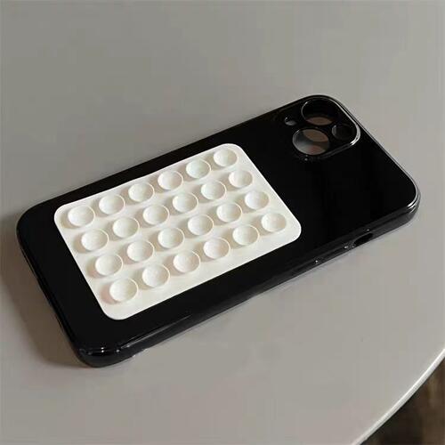 手工创意吸盘适用iPhone14Pro/13手机壳11/6/xr苹果14/15Promax软情侣8p手机壳