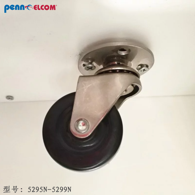 Penn Elcom2英寸PU万向脚轮插头配套多用音箱机柜5295N/5299N镀镍