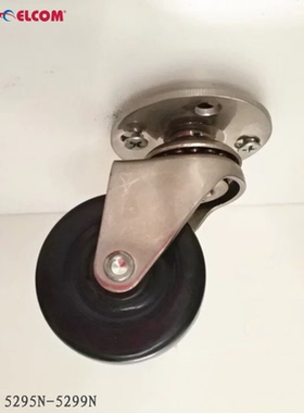 Penn Elcom2英寸PU万向脚轮插头配套多用音箱机柜5295N/5299N镀镍