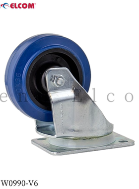 Penn Elcom4寸重型万向轮橡胶脚轮承重轮航空箱工业医疗运输W0990