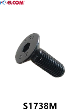 Penn Elcom铁质小型螺栓黑色内六方螺栓紧固件S1738M