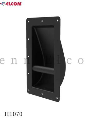 Penn Elcom番尔康航空箱把手黑色钢制橱柜吧台镶嵌式把手H1070