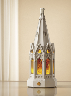 壁光里香薰扩香石精油香氛水晶盐石香氛建筑小夜灯生日礼物氛围灯