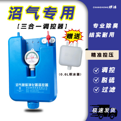 正品脱硫三合一豪华多功能沼气调控净化器沼气灶沼气脱硫器过滤器