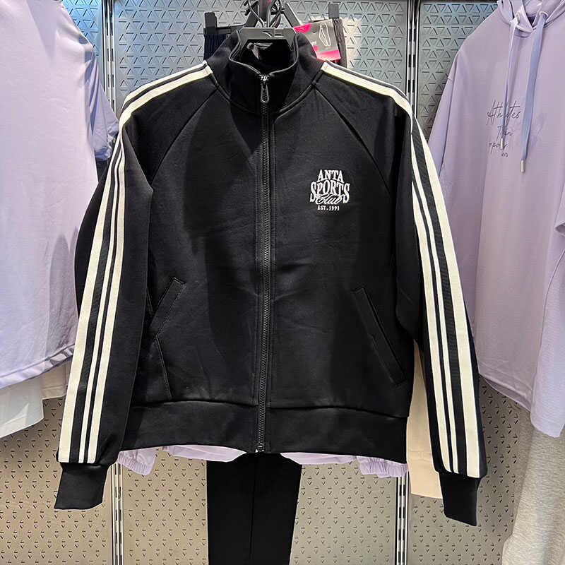 安踏外套女款运动复古潮流休闲柔软亲肤保暖防风棒球服162438706