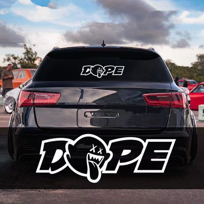 DOPE酷毙马里奥幽灵车贴改装前后挡风玻璃个性创意车身贴汽车贴纸