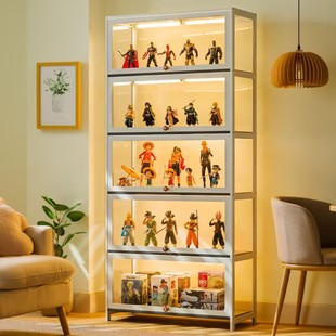 手办展示柜乐高亚克力透明仿玻璃化妆品货架烟柜陈列柜积木展览架