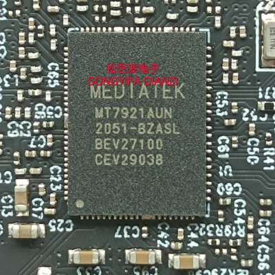 MT7921AUN MT7921ASN QFN封装 无线网卡芯片 原装拆机IC 现货询价