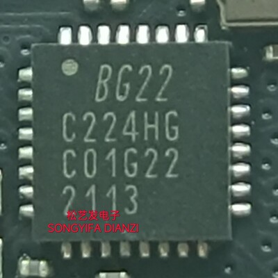 EFR32BG22C224F512GM32-CR  BG22C224HG QFN32封 原装拆机IC 询价