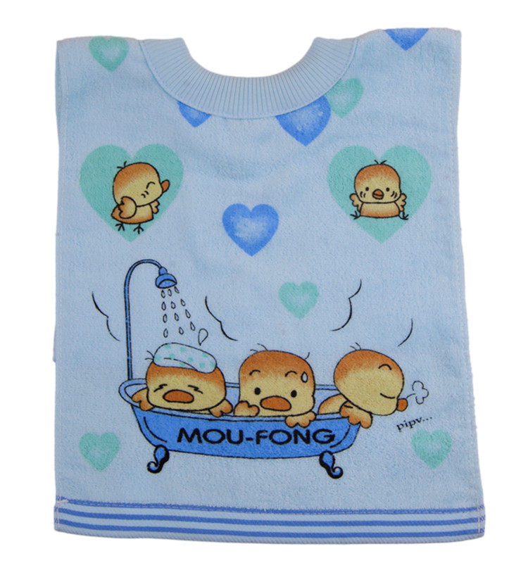 《現貨》罩衣纯棉儿童套头围兜小孩围嘴饭兜小鸡宝宝口水巾包邮