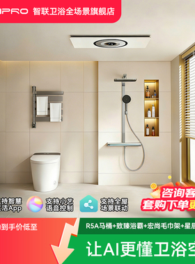 佳普乐4件套R5A马桶致臻浴霸宏尚毛巾架星辰SE（支持鸿蒙智联）