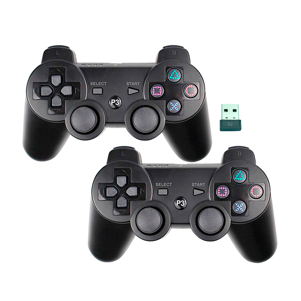 一拖二无线手柄 emuelec游戏盒子2.4g手柄 s2游戏盒子专用