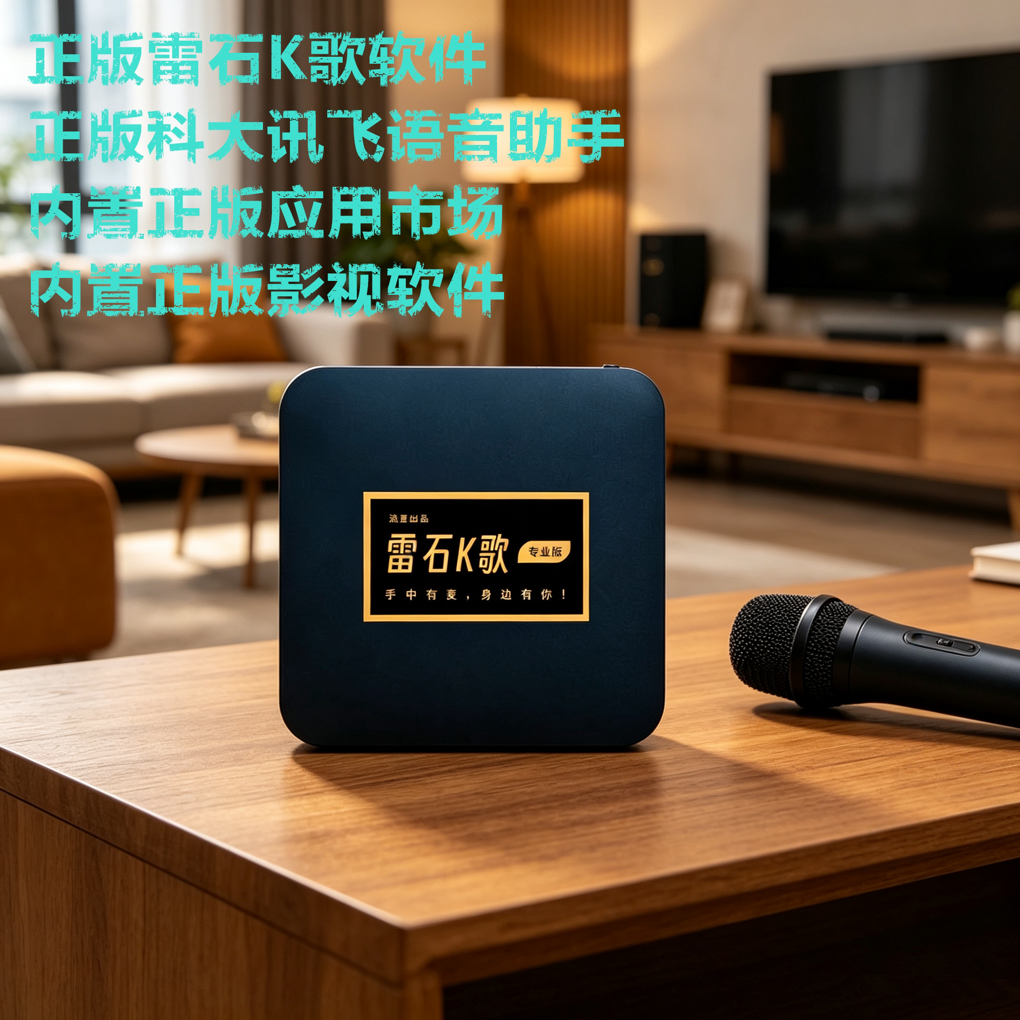 正版雷石K歌专业版点歌机智能语音点歌机顶盒WIFI投屏高清影视VIP