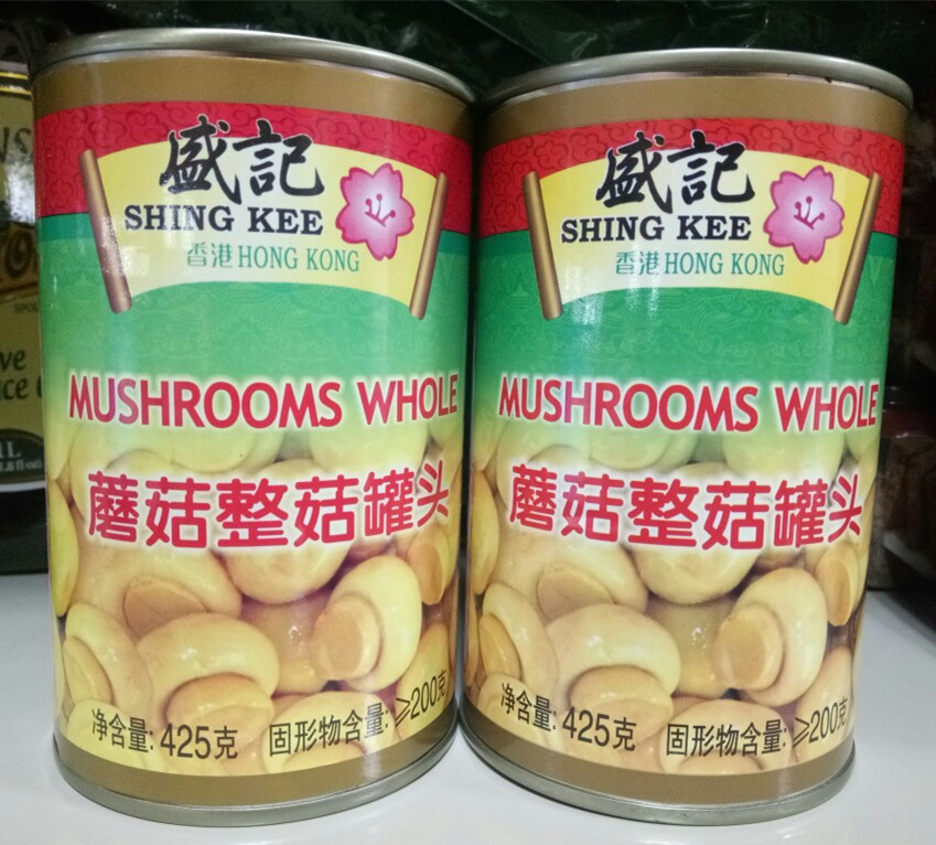 盛記蘑菇整菇罐头 425g shing kee Mushrooms whole