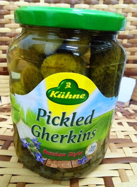 Kuhne pickled gherkins 冠利俄式酸青瓜 670g 酸青瓜 罐头