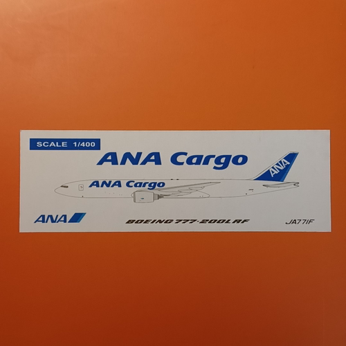 JC Wings 全日空ANA B777-200LRF JA771F 1:400 襟翼下放 带卡