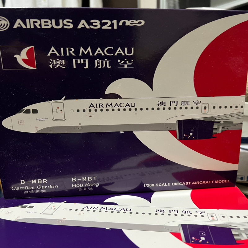 飞机模型-澳門航空JC WING A321NEO B-MBR 1/200特別版