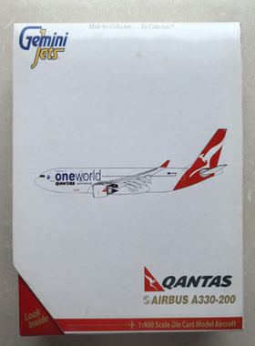 Geminijets Qantas 澳洲航空 澳大利亚航空 1:400飞机模型 A330-2