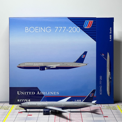 Phoenix 1:400 飞机模型 美国联合航空 Boeing 777-200 N777UA首