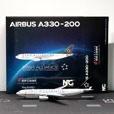 NGmodels 1:400 飞机模型 中国国际航空 Airbus A330-200 B-6091