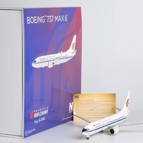NG 1/200 中国国际航空 Boeing 737 MAX8 B-209Q 合金飞机模型，