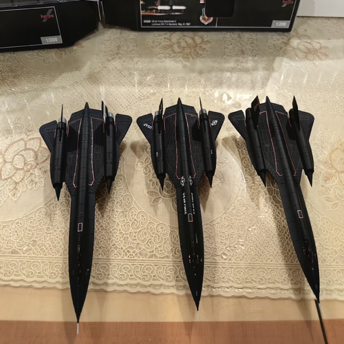HERPA SR71黑鸟。A B单双座型。1/200全品无瑕疵。三机合影留念