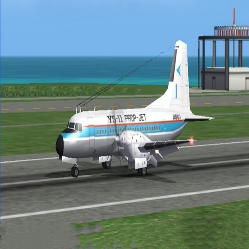 YS-11日本NAMC YS11双发涡桨短程支线客机1:200合金飞机模型绝版