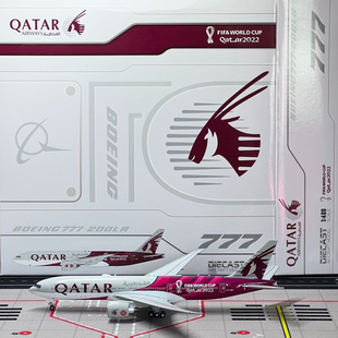 JC Wings 1:400 飞机模型 卡塔尔航空 Boeing 777-200LR A7-BBI