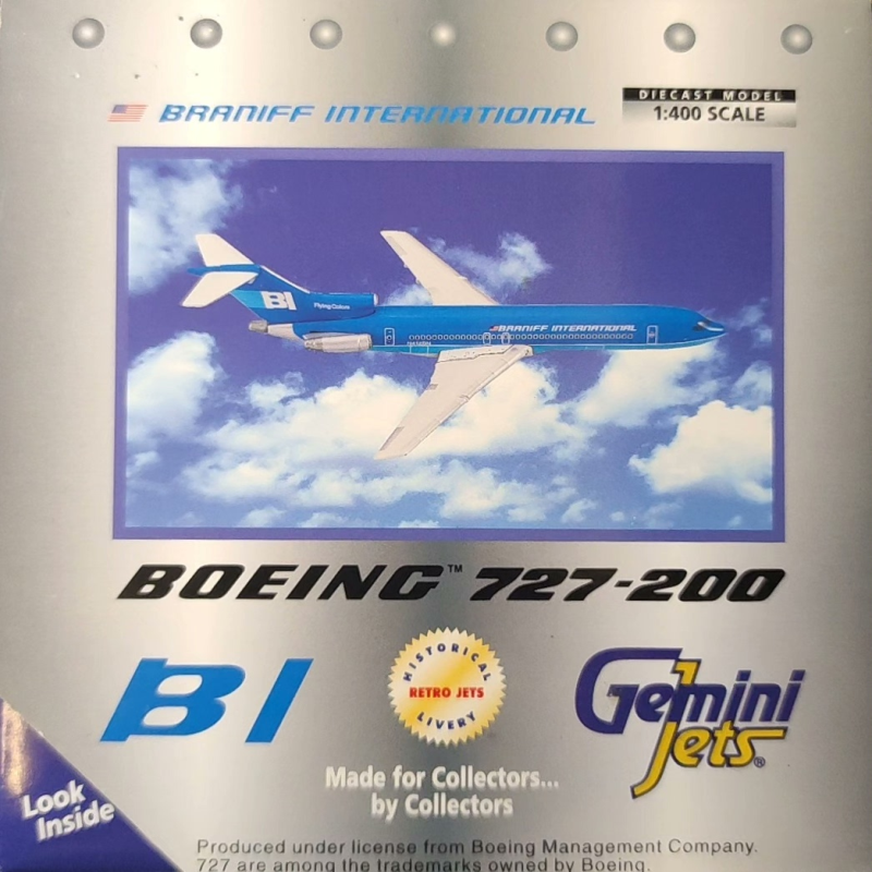 中古绝版 GJ Gemini jets 合金飞机模型 布兰尼夫国际航空 波音 B
