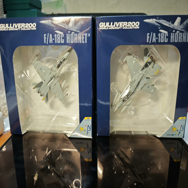gulliver 1/200比例模型 f-18c战斗机 塑料虫 vfa192 金龙中队