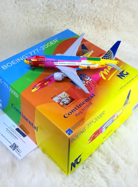 NG Models 72005 1:400 美国大陆航空 B777-200ER N77014 长15.93
