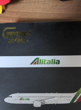1/200 gj出品意大利alitalia 金属模型 空客320注册号EI-DSY目测