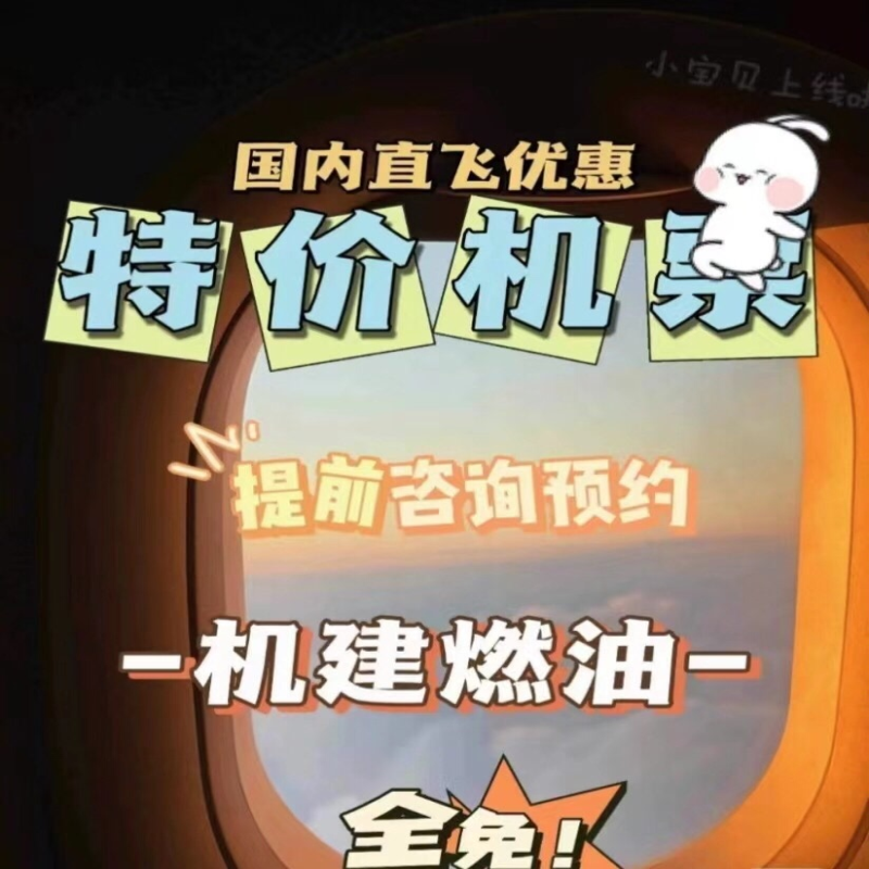 东航 南航 川航 海航-优惠 200-1500不等 优惠多多 问一下不吃亏