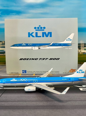 Jfox精品！1:200 KLM荷兰皇家航空 波音737-800 100年特别涂装纪