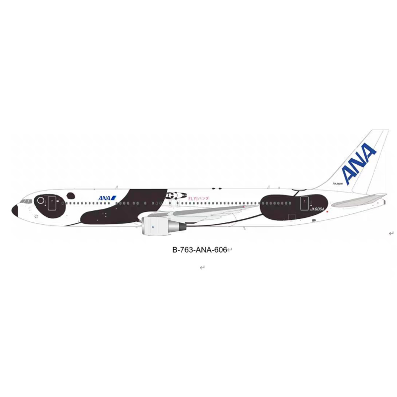 预定 B-Models 1:200飞机模型 全日空 B767-300ER JA606A 飞天熊