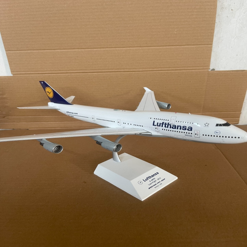 Aviationtag 1/200 汉莎航空波音747-400 飞机模型，注册号D-ABYK图片