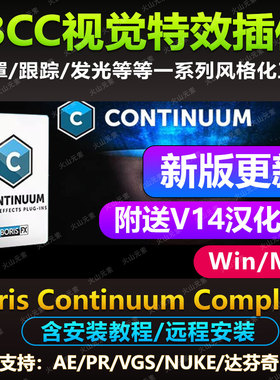 Ae/Pr插件 2025 BCC Boris Continuum Complete 特效包/无缝转场
