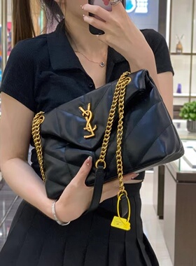 香港购云朵欧美杨树林专柜名牌高仿奢侈高级感时尚真皮链条斜挎包