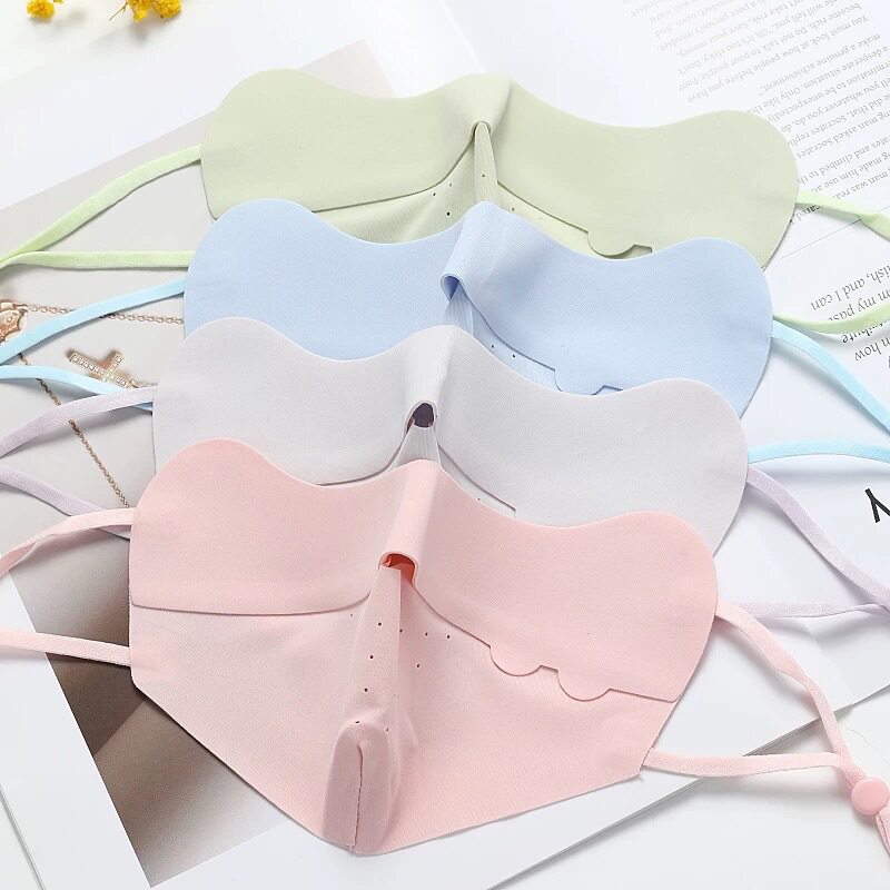 立体男女童小孩专用3-10岁护眼角儿童防晒口罩薄防紫外线冰丝面罩