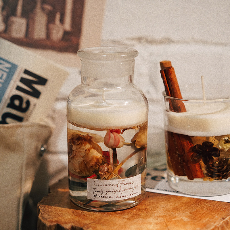 钻石森林 药剂师干花室内助眠卧室香薰蜡烛玻璃杯送闺蜜生日礼物|ruв категории Домашний быт, свеча/подсвечник, ароматические свечи - от Buy2taobao.com для оказания профессиональной услуги покупки агента Taobao