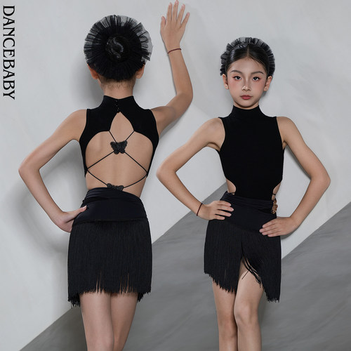 dancebaby拉丁少儿秋冬上衣