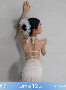 Dancebaby拉丁舞头饰发带芭蕾风发圈头花百搭儿童头花舞蹈发饰