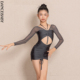 Dancebaby2026新款 拉丁舞服练功服挂脖抽绳儿童连衣裙舞蹈服D41