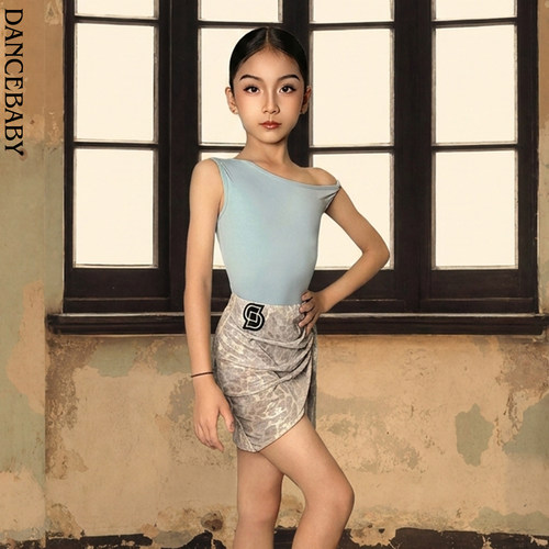 Dancebaby拉丁舞体服2026新款服高级感舞衣女童新款时尚套装US34