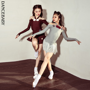 基础舞服DAS690上衣 练功服舞衣儿童新款 Dancebaby拉丁舞秋季 新品